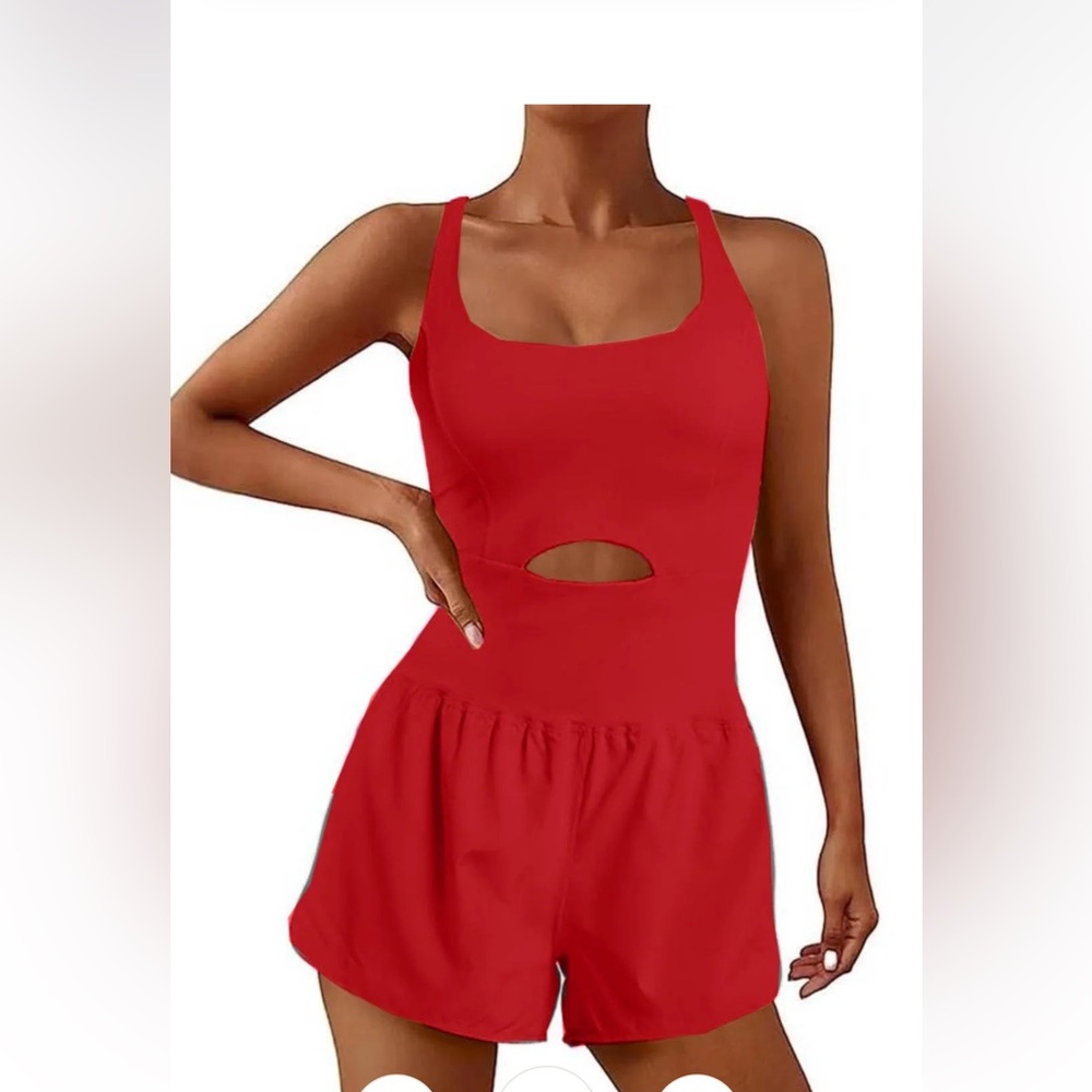 Women's Red Workout Swimwear size XL